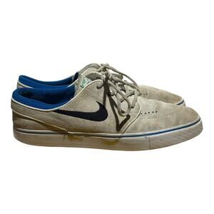Nike SB Stefan Janoski Beige Suede Low Skateboarding Shoes Men's Size 11
